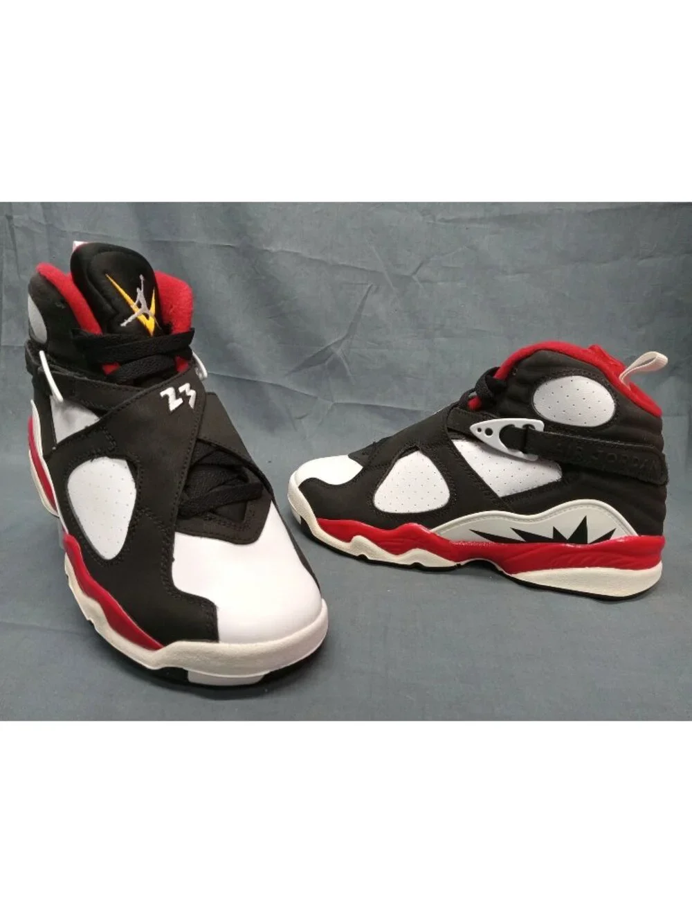 Nike Air Jordan 8 Retro (GS) Sneaker Paprika Black White Boys Size 5 FLOOR MODEL
